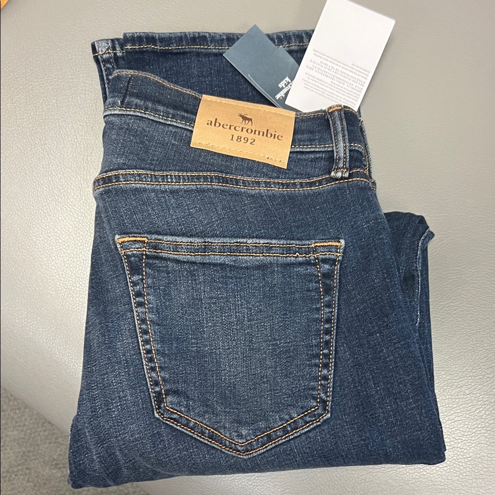Abercrombie Kids Dark Blue Straight Jeans